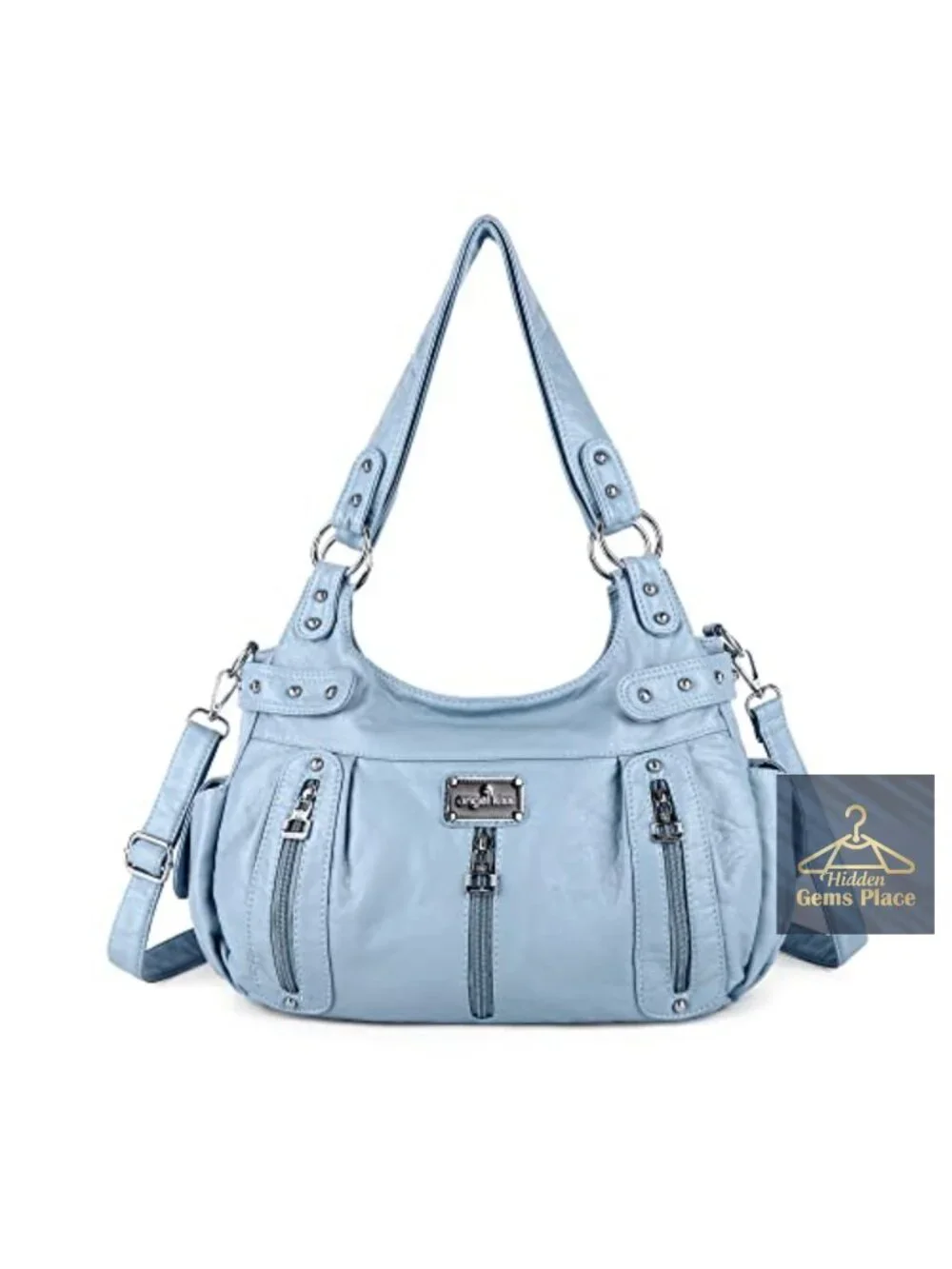 Large Faux Leather Crossbody Hobo Satchel Shoulder Handbag Tote Purse